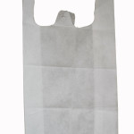 Compostable bio-degradable 'U' cut shopping carry carrier bag