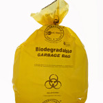 Compostable bio-degradable hospital bio-hazard waste garbage bag