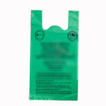 Compostable bio-degradable 'U' cut shopping carry carrier bag