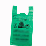 Compostable bio-degradable 'U' cut shopping carry carrier bag