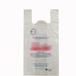 Compostable bio-degradable 'U' cut shopping carry carrier bag