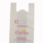 Compostable bio-degradable 'U' cut shopping carry carrier bag