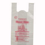 Compostable bio-degradable 'U' cut shopping carry carrier bag