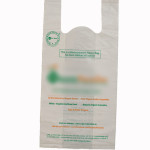 Compostable bio-degradable 'U' cut shopping carry carrier bag