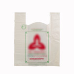 Compostable bio-degradable 'U' cut shopping carry carrier bag