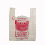 Compostable bio-degradable 'U' cut shopping carry carrier bag