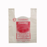 Compostable bio-degradable 'U' cut shopping carry carrier bag