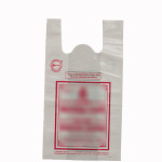 Compostable bio-degradable 'U' cut shopping carry carrier bag