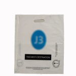 Compostable bio-degradable 'D' cut shopping carry carrier bag