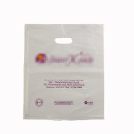 Compostable bio-degradable 'D' cut shopping carry carrier bag