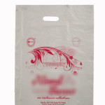 Compostable bio-degradable 'D' cut shopping carry carrier bag