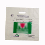 Compostable bio-degradable 'D' cut shopping carry carrier bag